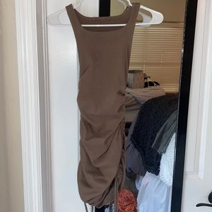 Brown Ribbed 12th Tribe Dress